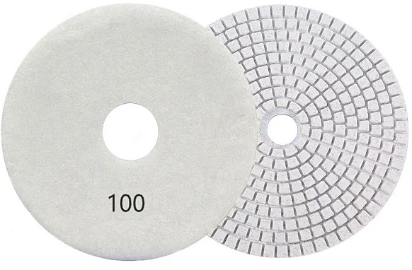 Disco de Polimento Brilho D'agua G100 Diamantada 4" 100mm