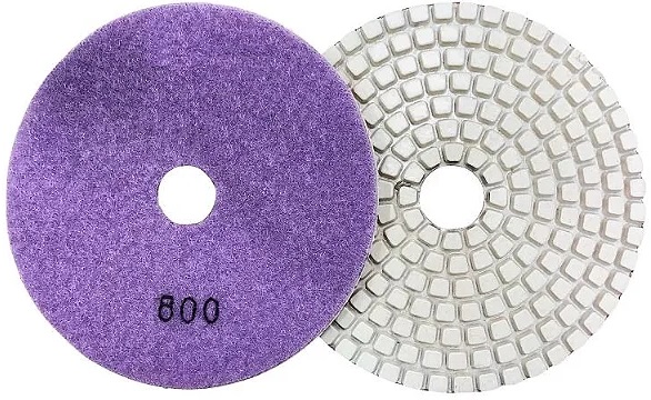 Disco de Polimento Brilho D'agua G800 Diamantada 4" 100mm