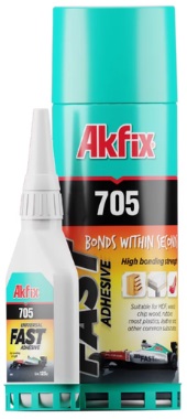 Kit MDF Cola Bonder 705 fast Alta Viscosidade 125gr + Ativador Spray 400ML