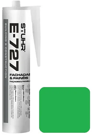 Silicone Verde Stuhr E-727 - 280ml Cola para Acm