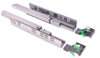 Corrediça Invisível com Amortecedor Extração Total 35 kg FGV/TN