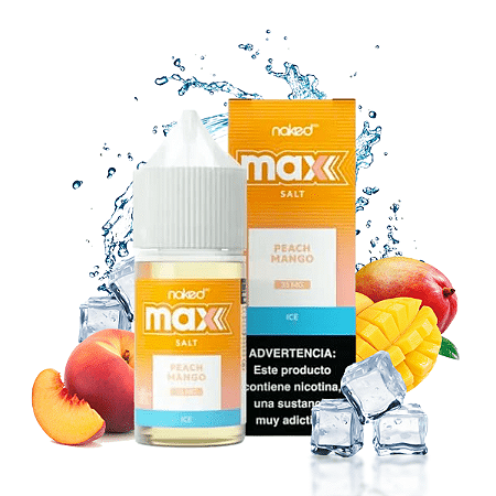 Naked Salt Max Peach Mango Ice 30ml 35mg