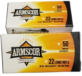 CARTUCHO ARMSCOR 22LR HVHP 36GR C