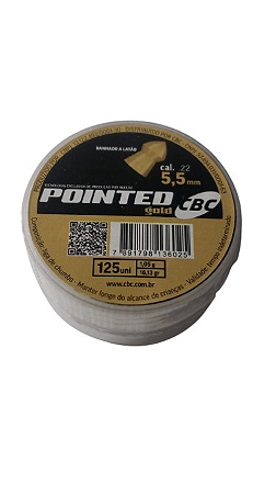 Chumbinho CBC Pointed Gold Cal22 55mm