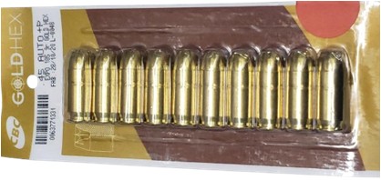 MUNIÇÃO .45 AUTO GOLD HEX EXPO+P