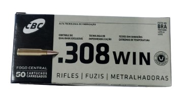 MUNIÇÃO CBC 308WIN ETPT 162GR COMP C