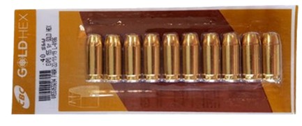 MUNIÇÃO CBC 40SW EXPO 155GR GOLD HEX BLIS C