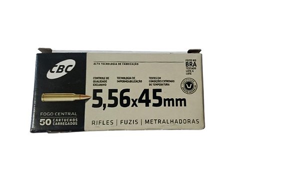 MUNIÇÃO CBC 556X45 OTM 77GR C