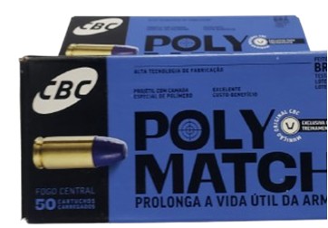 MUNIÇÃO CBC 9MM LUGER LPC 124GR POLYMATCH C