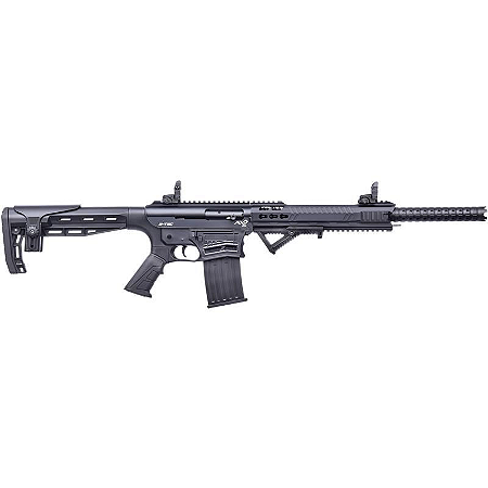 Espingarda  KHAN AX-2 Monoblock Black - Semi Auto 18,5" CAL 12 CBC