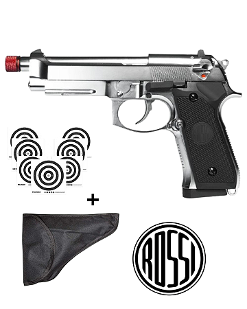 AIRSOFT PIST. ROSSI M92 SILVER GBB 6MM CB894