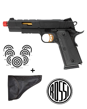 AIRSOFT PIST ROSSI 1911 REDWINGS GOLD GBB 6MM CB721