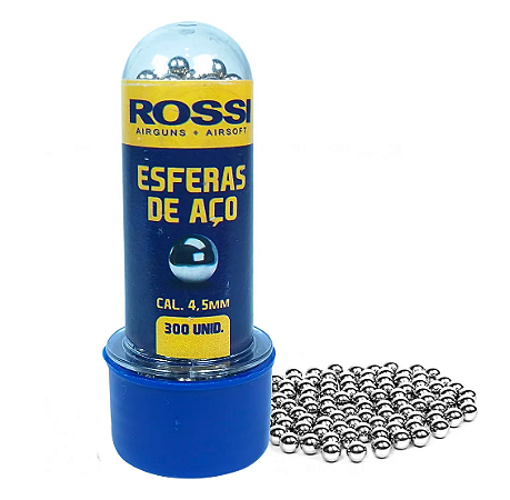 ESFERA DE ACO CAL.4,5MM (300 UN.) TUBETE CB716