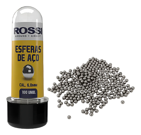 ESFERA DE ACO CAL. 6,0MM (100 UN.) TUBETE CB717