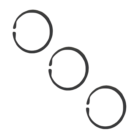 Kit Anéis do ferrolho AR10/T10  conj c/3unidades