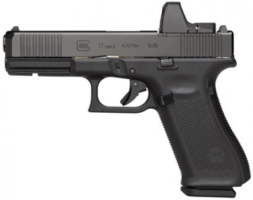 Pistola Glock G17 MOS Gen.5 Cal. 9mm Oxidada 17 Tiros