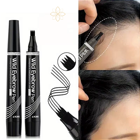 Olhar Arcano – Caneta de Sobrancelhas à Prova d’Água com 4 Pontas