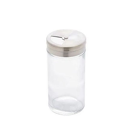 Pote de Vidro Porta Temperos com Tampa de Metal 100 ml
