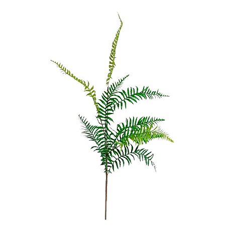 Samambaia Artificial com Haste X9 Verde 2 Tons 1mt