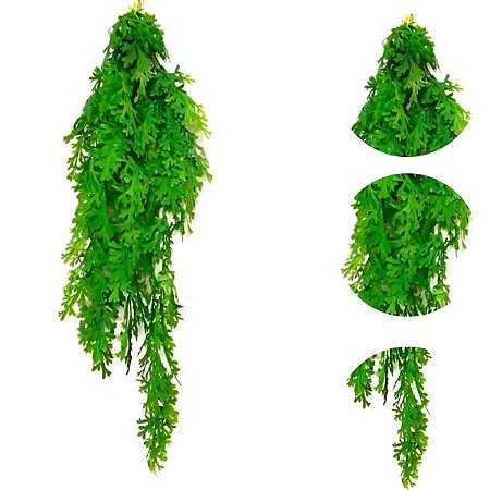Pendente Avenca Verde Toque Real Verde 2 Tons 93 Galhos 84cm