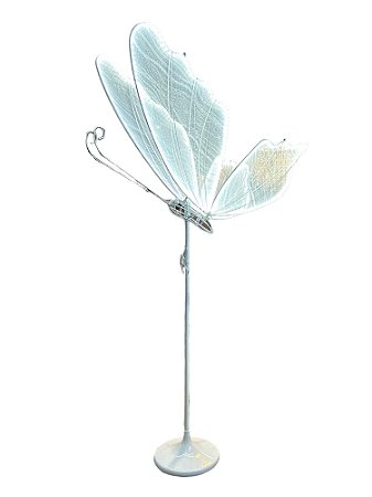 LUMINARIA BORBOLETA LED BRANCO FRIO COM PÉ 100CM 220V