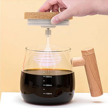 CANECA MIXER ELÉTRICA USB VIDRO 400ML