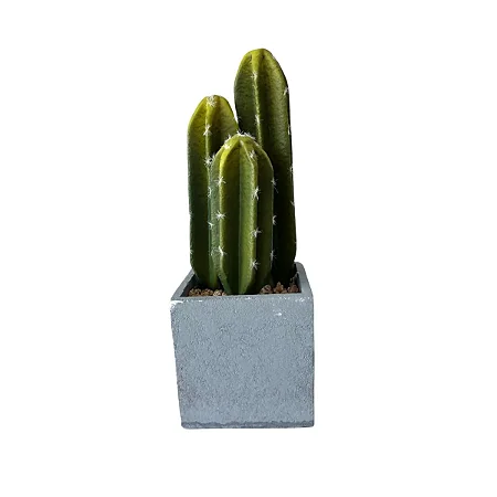 Vaso com 3 Cactos de Xique-Xique Artificial 10x29 cm