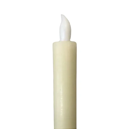 Kit c/2 Velas de Parafina c/ Luz Warm Funcionamento com Pilhas 24,5 cm