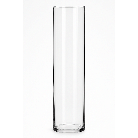 VASO VIDRO CILINDRO LISO PREMIUM 20X80CM TRANSPARENTE