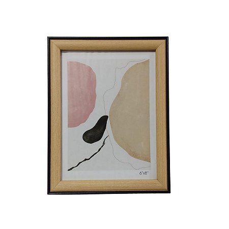 PORTA RETRATO 15X20 MDF MARROM/PRETO