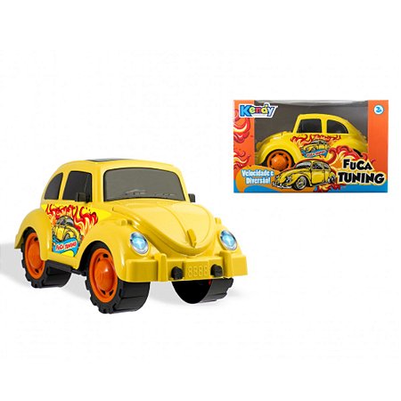 Carrinho de Brinquedo Fuca Tuning Amarelo 33x21x20 cm