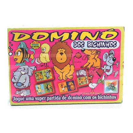 Jogo de Dominó dos Bichinhos 21x15x3 cm