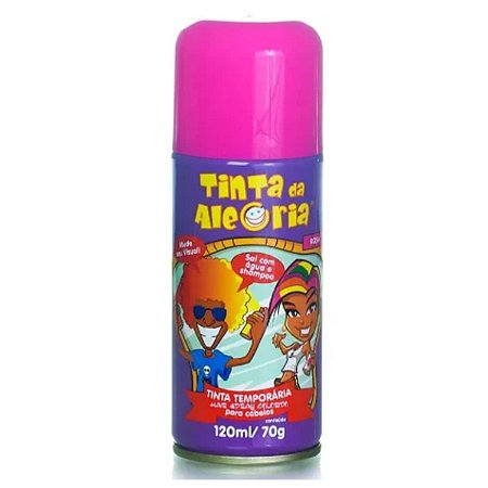 Spray Tinta da Alegria para Cabelo Pink 120 ml