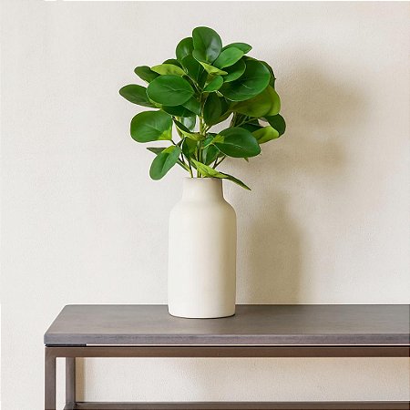 Buquê Folhagem Toque Real Tons de Verde x5 35 cm