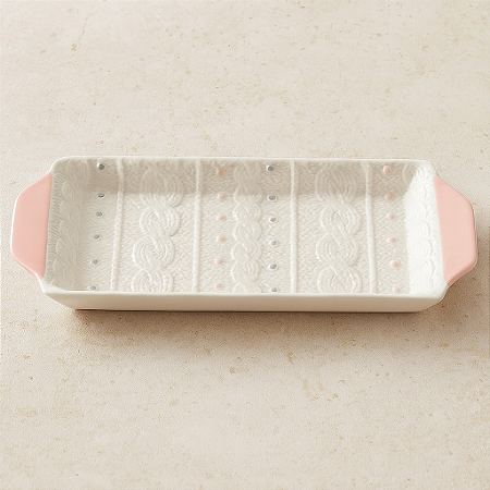 Bandeja Retangular Romantic 34,5X5,14X2,5cm