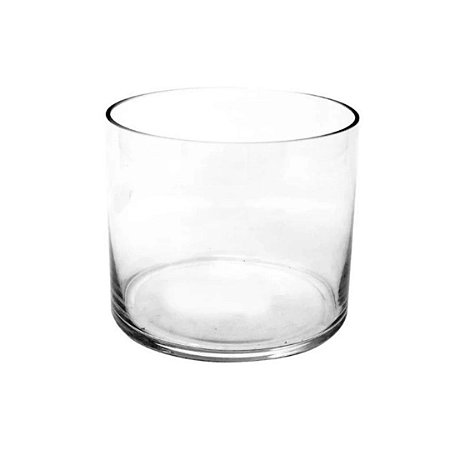 VASO VIDRO TUBO CILINDRICO 15X15CM