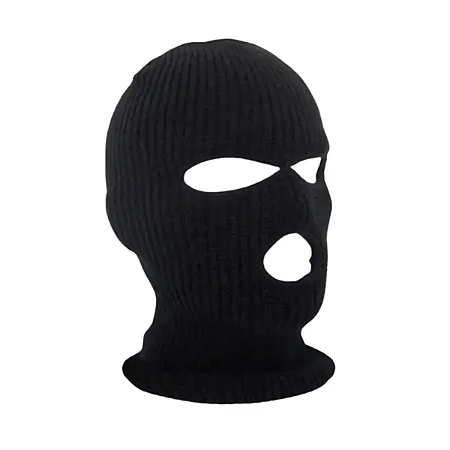 Touca Motoqueiro Balaclava De Lã Preta 34x18cm Adulto
