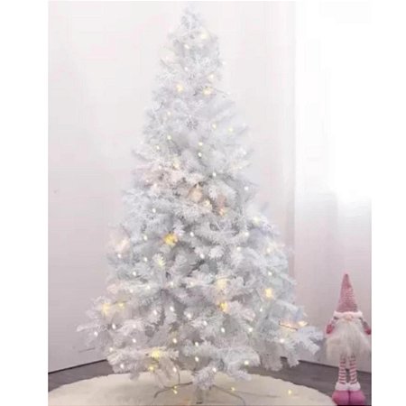 ÁRVORE NATALINA IMPERIAL BRANCO 864GA PE FERRO 1,8M