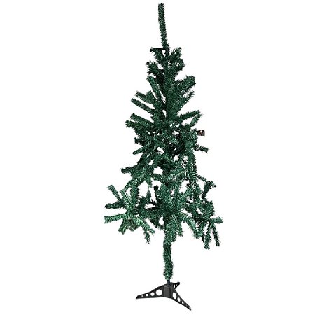 Árvore de Natal 150cm com 180 Galhos Pé de Plástico