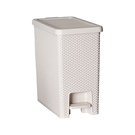 Lixeira com Pedal 10 Litros Creme Linea