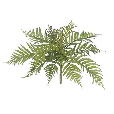 Folhagem Samambaia com Print x13 Verde 40 cm