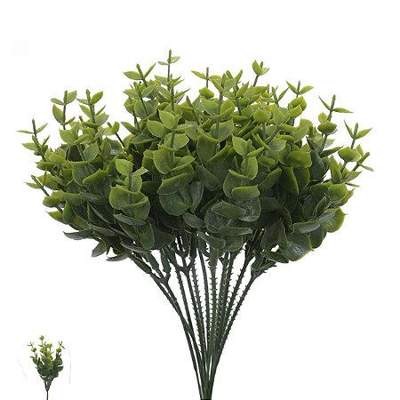 Planta Permanente Pick Grass Plástico c/6un Verde Outono 22cm