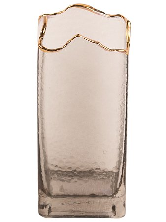 Vaso Vidro Formas Transparente 25X10cm