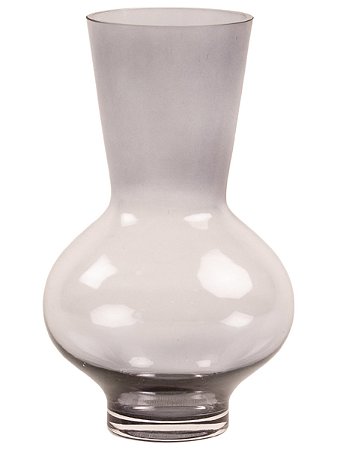 Vaso Vidro Formas Fume 30X17cm