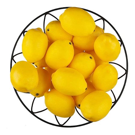 Mini Limão Siciliano Amarelo 6,5x4cm Pacote com 20 Unidades