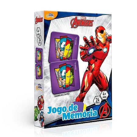 Jogo da Memória 24 Peças Vingadores Toyster