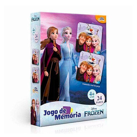 Jogo da Memória 24 Peças Frozen Toyster