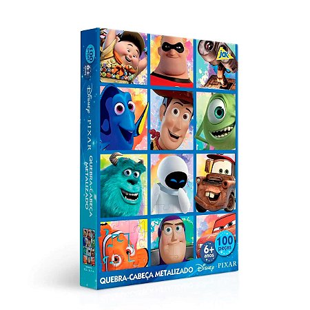 Quebra Cabeça Pixar 100 Peças
