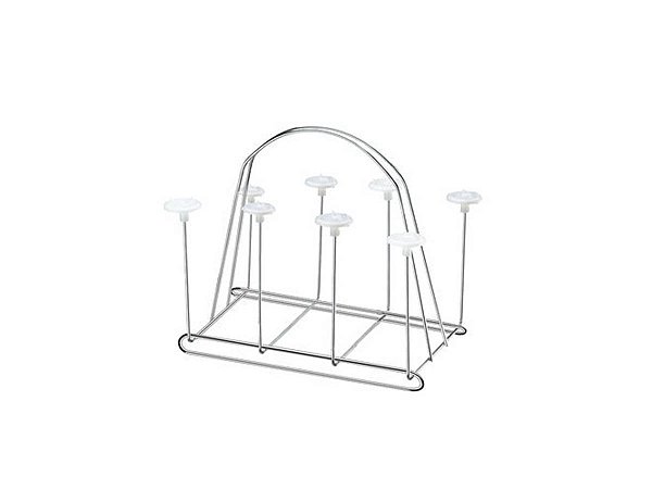 Suporte Inox para 8 Copos 25X17X22cm