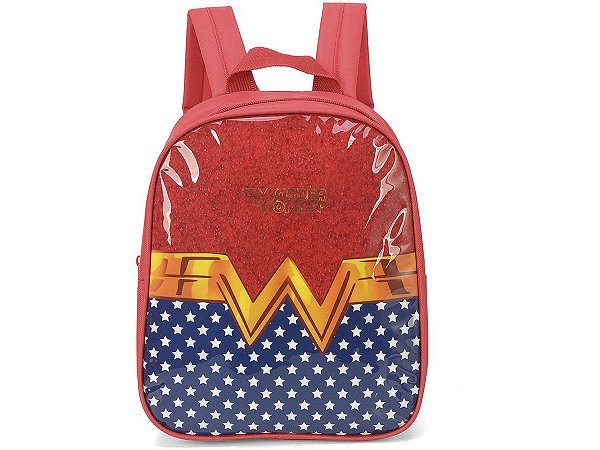Mochila Escolar Infantil Vermelho Mulher Maravilha P Is33816Wwkl